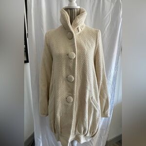 Erin Fetherston White Winter Coat | Size Medium
